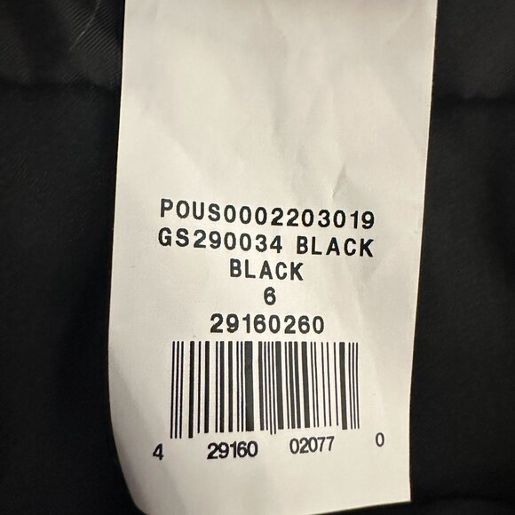 Galina Signature Charmeuse V-Neck Flutter Sleeve A Line Dress Black Size 6 - Picture 7 of 11